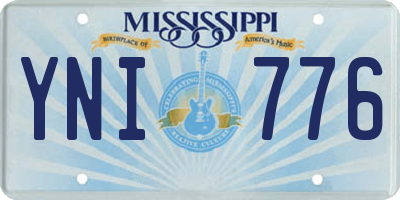 MS license plate YNI776