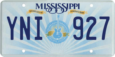 MS license plate YNI927