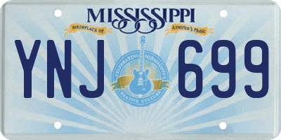 MS license plate YNJ699