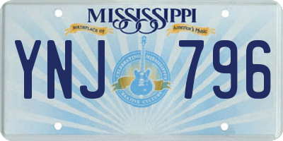 MS license plate YNJ796