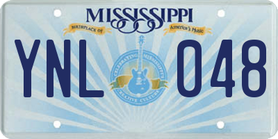 MS license plate YNL048
