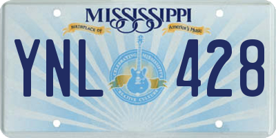 MS license plate YNL428