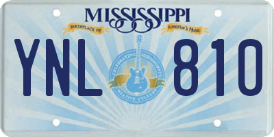 MS license plate YNL810