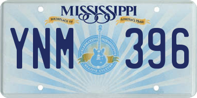 MS license plate YNM396