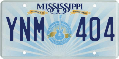 MS license plate YNM404