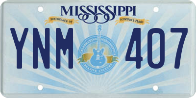 MS license plate YNM407