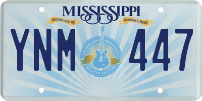 MS license plate YNM447