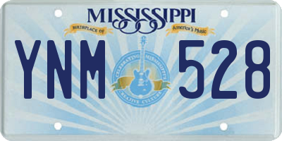 MS license plate YNM528