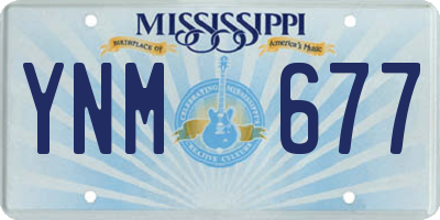 MS license plate YNM677