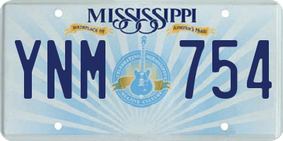 MS license plate YNM754
