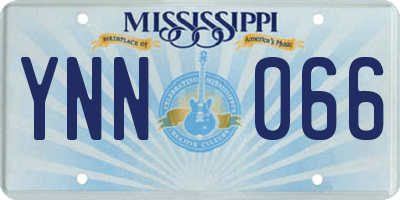 MS license plate YNN066