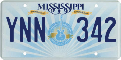 MS license plate YNN342