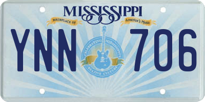 MS license plate YNN706
