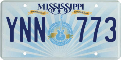 MS license plate YNN773