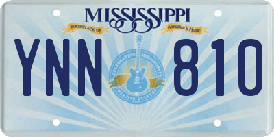 MS license plate YNN810