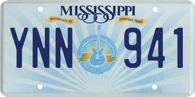 MS license plate YNN941