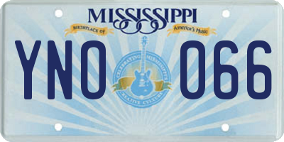 MS license plate YNO066
