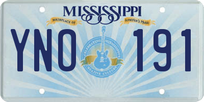 MS license plate YNO191