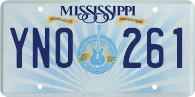 MS license plate YNO261