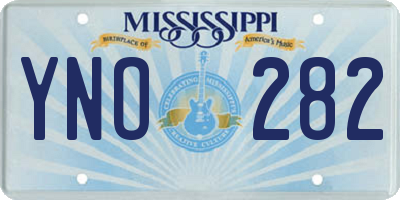 MS license plate YNO282