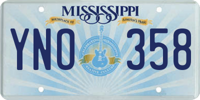 MS license plate YNO358