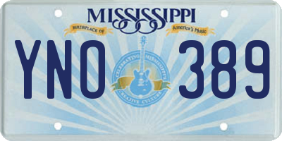 MS license plate YNO389