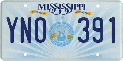 MS license plate YNO391