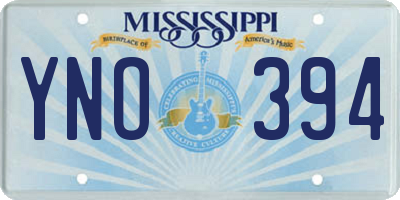 MS license plate YNO394