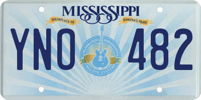 MS license plate YNO482