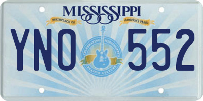 MS license plate YNO552