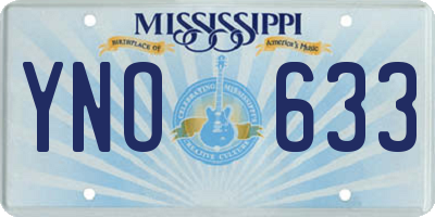 MS license plate YNO633