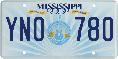 MS license plate YNO780