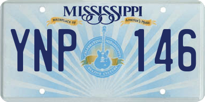 MS license plate YNP146
