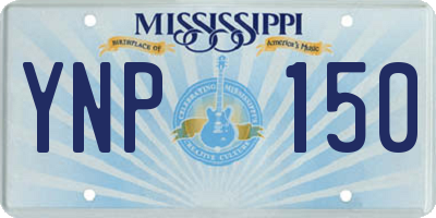 MS license plate YNP150