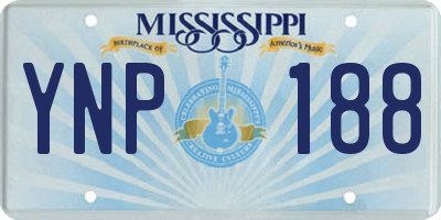 MS license plate YNP188