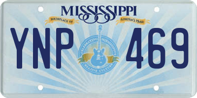 MS license plate YNP469