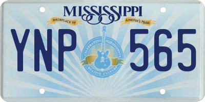 MS license plate YNP565