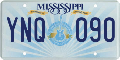 MS license plate YNQ090