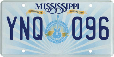 MS license plate YNQ096