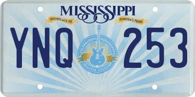 MS license plate YNQ253