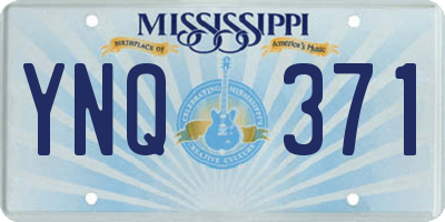 MS license plate YNQ371
