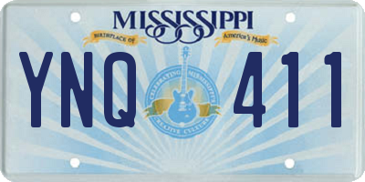 MS license plate YNQ411