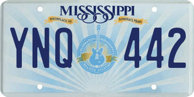MS license plate YNQ442