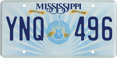 MS license plate YNQ496