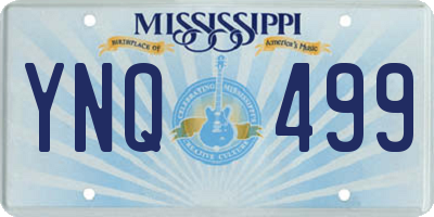 MS license plate YNQ499