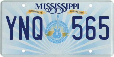 MS license plate YNQ565