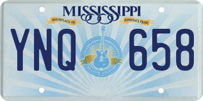 MS license plate YNQ658