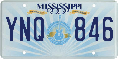 MS license plate YNQ846