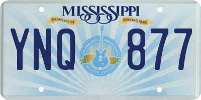 MS license plate YNQ877