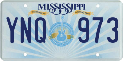 MS license plate YNQ973